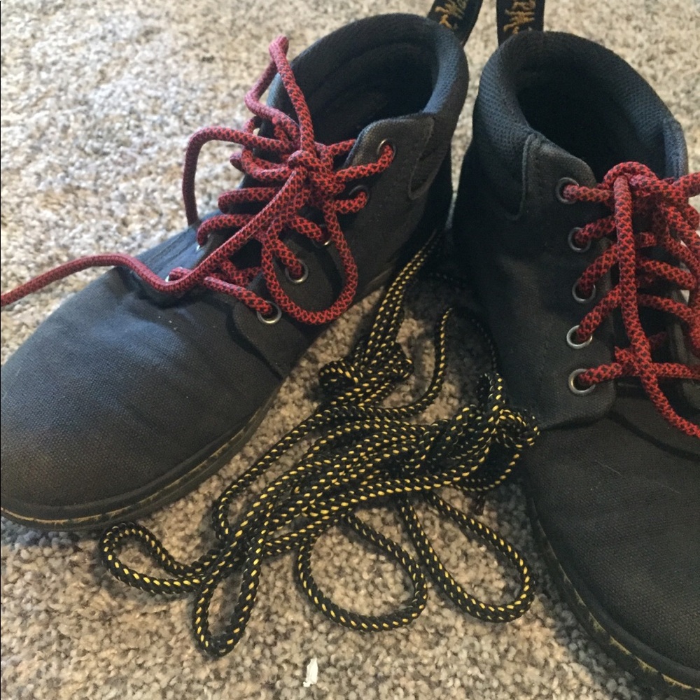 Canvas doc martens w/ extra shoelaces. Price firm